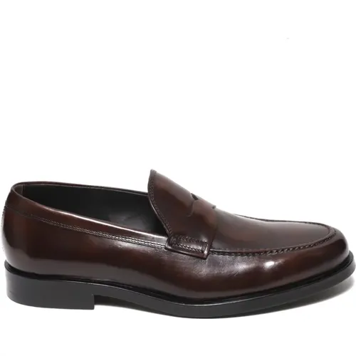 Leather Moccasins Aw23 , male, Sizes: 7 1/2 UK, 7 UK, 9 UK - Rossano Bisconti - Modalova