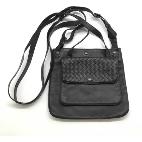 Pre-owned Cross Body Bags, female, , Size: ONE SIZE Pre-owned Leather shoulder-bags - Bottega Veneta Vintage - Modalova