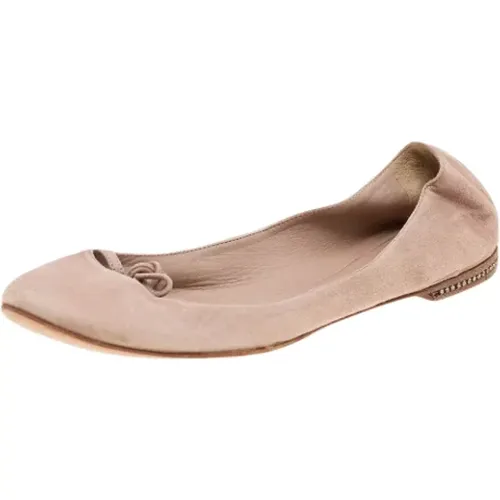 Pre-owned Flats, female, , Size: 6 US Pre-owned Suede flats - Chloé Pre-owned - Modalova