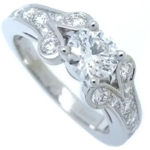 Pre-owned Platinum rings , female, Sizes: ONE SIZE - Cartier Vintage - Modalova