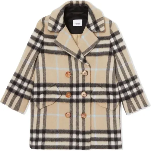 Poppy Karierter Mantel für Jungen - Burberry - Modalova