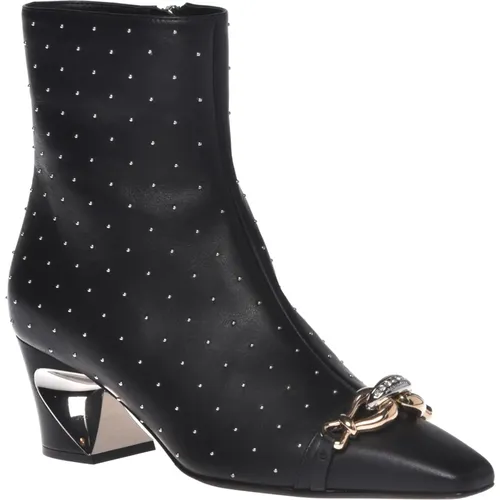 Calf leather ankle boot , female, Sizes: 4 1/2 UK, 3 1/2 UK, 5 1/2 UK, 4 UK, 6 UK, 7 UK - Baldinini - Modalova