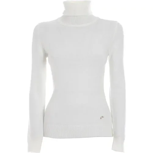 Weicher Viskosepullover mit Lurex-Details , Damen, Größe: XS - YES ZEE - Modalova