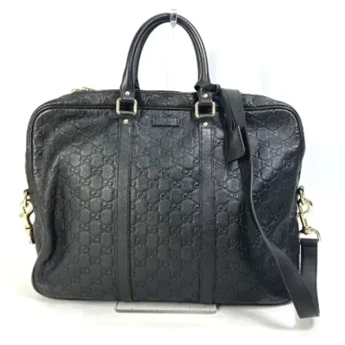 Pre-owned Handbags, male, , Size: ONE SIZE Pre-owned Leather gucci-bags - Gucci Vintage - Modalova