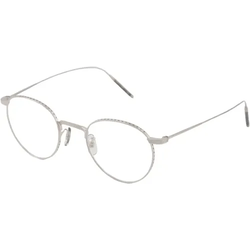 Glasses, unisex, , Size: ONE SIZE Brushed Silver Stylish Eyeglasses - Oliver Peoples - Modalova