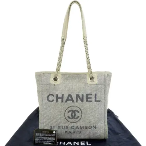 Pre-owned Tote Bags, female, , Size: ONE SIZE Pre-owned Canvas chanel-bags - Chanel Vintage - Modalova