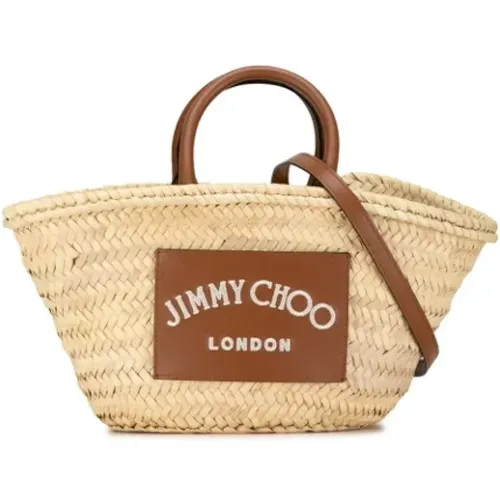 Pre-owned Tote Bags, female, , Size: ONE SIZE Pre-owned Raffia shoulder-bags - Jimmy Choo Pre-owned - Modalova