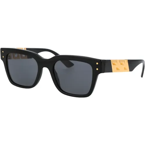 Stylish Sunglasses with Model 0Ve4421 , male, Sizes: 52 MM - Versace - Modalova