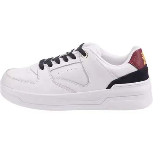 Leather Basket Sneaker , Damen, Größe: 36 EU - Tommy Hilfiger - Modalova