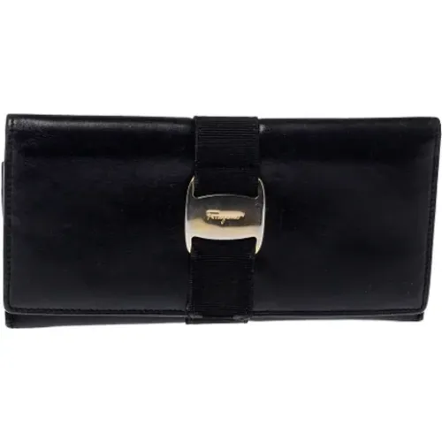 Pre-owned Wallets, female, , Size: ONE SIZE Pre-owned Leather wallets - Salvatore Ferragamo Pre-owned - Modalova