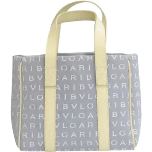 Pre-owned Tote Bags, female, , Size: ONE SIZE Pre-owned Leather handbags - Bvlgari Vintage - Modalova