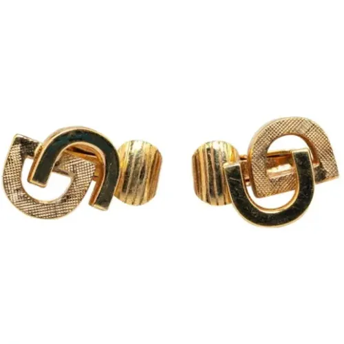 Pre-owned Jewellery, female, , Size: ONE SIZE Pre-owned Metal earrings - Dior Vintage - Modalova