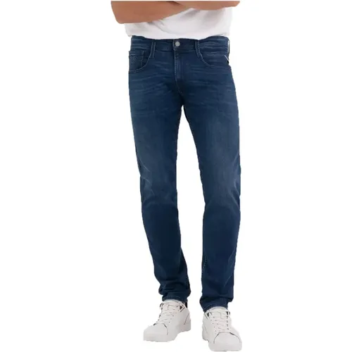 Slim-fit Jeans , Herren, Größe: W40 L34 - Replay - Modalova