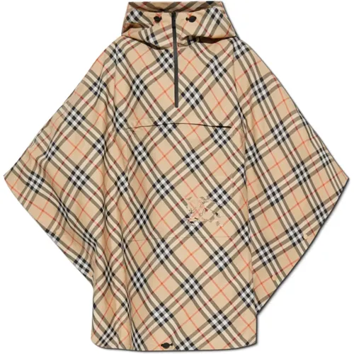 Capes, female, , Size: XS/S Checked Poncho - Burberry - Modalova