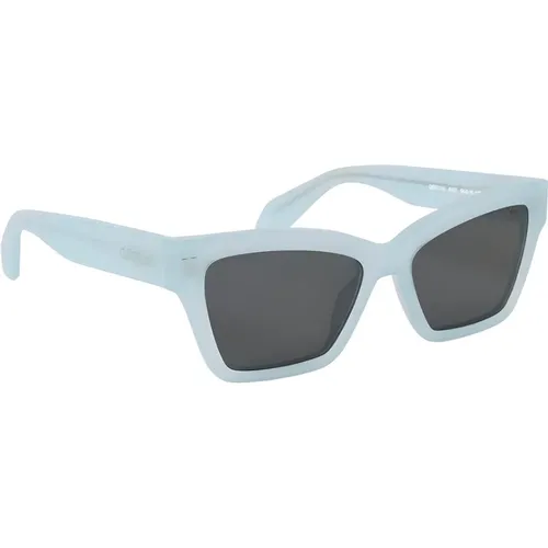 Hellblaue Sonnenbrille,Sonnenbrille - Off White - Modalova