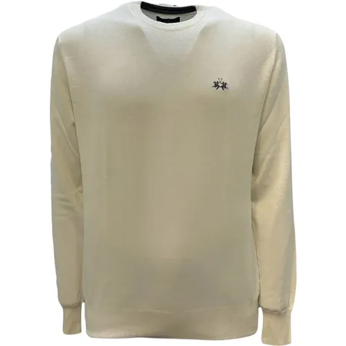 Tricot Crew Neck Off Pullover , Herren, Größe: S - LA MARTINA - Modalova