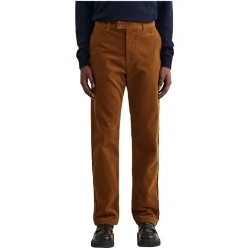 Chinos, male, , Size: W31 Corduroy Chino Pants - Gant - Modalova