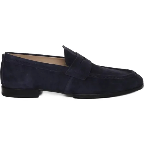 Suede Loafers with Flip-Grips and Embossed Monogram , male, Sizes: 9 UK, 11 UK, 6 1/2 UK - TOD'S - Modalova