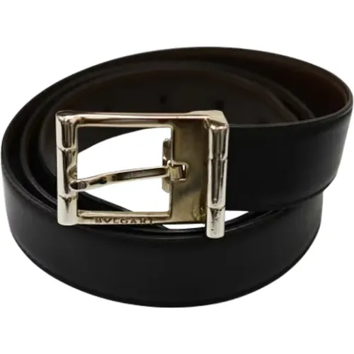 Pre-owned Belts, male, , Size: ONE SIZE Pre-owned Leather belts - Bvlgari Vintage - Modalova