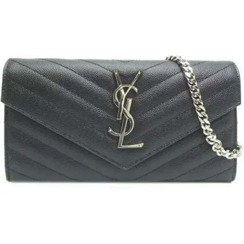 Pre-owned Leather wallets , female, Sizes: ONE SIZE - Yves Saint Laurent Vintage - Modalova