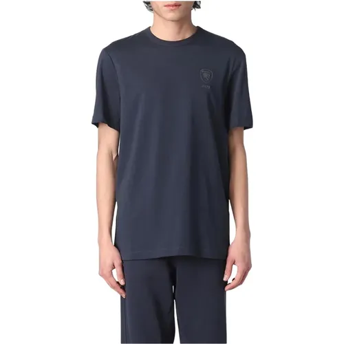 T-Shirt - Classic Style , male, Sizes: 2XL, XL - Blauer - Modalova