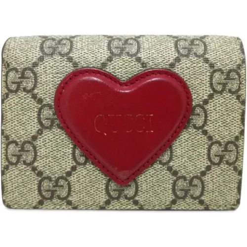 Pre-owned Wallets, male, , Size: ONE SIZE Pre-owned Canvas wallets - Gucci Vintage - Modalova