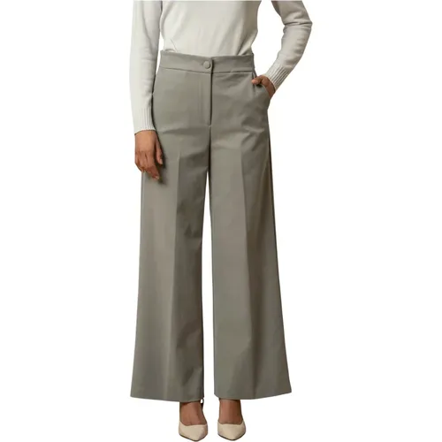 Wide Trousers, female, , Size: L Flared Business Trousers - Kocca - Modalova