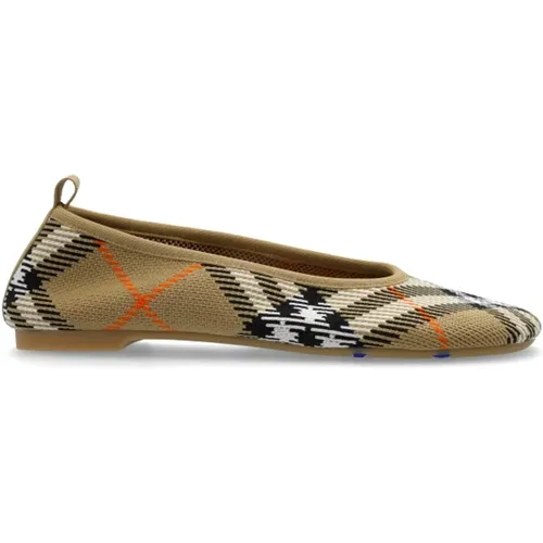 Ballerinas, female, , Size: 7 1/2 US Ballet Flats ‘Knit’ - Burberry - Modalova