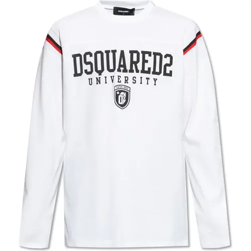 Long Sleeve Tops, male, , Size: XL T-shirt with long sleeves - Dsquared2 - Modalova