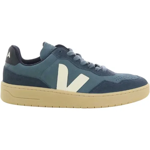 Blaue Herrenschuhe V-90 Stil , Herren, Größe: 43 EU - Veja - Modalova