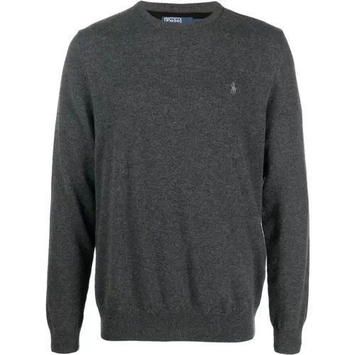 Grey Sweater for Men - Stylish and Comfortable , male, Sizes: 2XL, M, L, S, XL - Ralph Lauren - Modalova