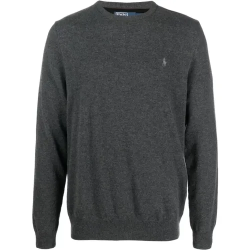 Grey Sweater for Men - Stylish and Comfortable , male, Sizes: S, XL - Ralph Lauren - Modalova
