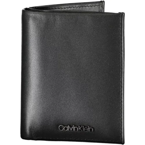 Wallets & Cardholders, male, , Size: ONE SIZE Leather Wallet - Calvin Klein - Modalova