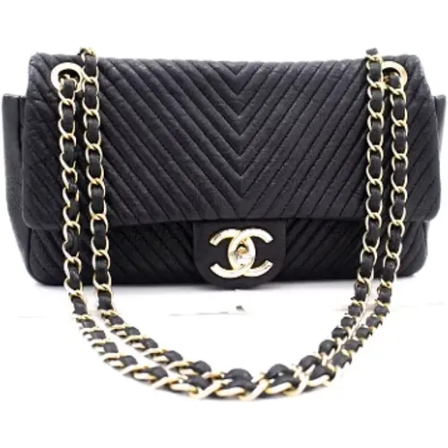 Pre-owned Shoulder Bags, female, , Size: ONE SIZE Pre-owned Leather Chanel Shoulder Bag - Chanel Vintage - Modalova