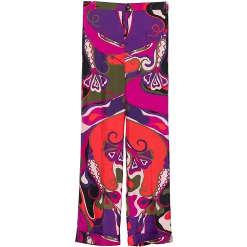 Wide Trousers, female, , Size: M Pull-on Wide Trousers - Pucci - Modalova