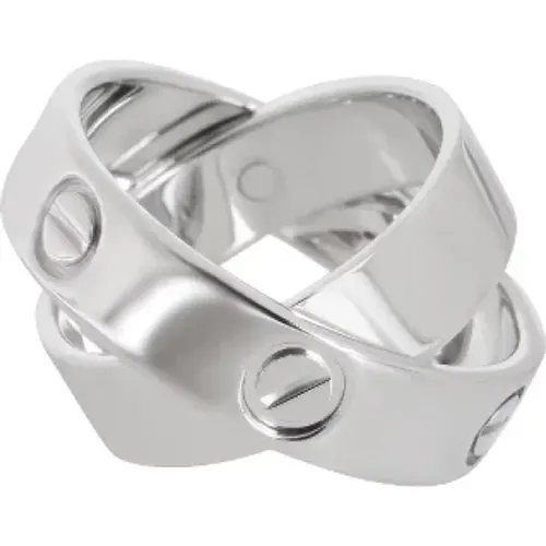 Pre-owned White Gold rings , female, Sizes: ONE SIZE - Cartier Vintage - Modalova