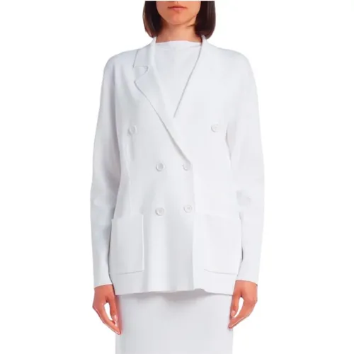 Weiße Doppelreihige Milano-Jacke für Damen - P.a.r.o.s.h. - Modalova