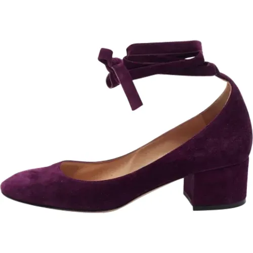 Pre-owned Pumps, female, , Size: 9 1/2 US Pre-owned Suede heels - Gianvito Rossi Pre-owned - Modalova