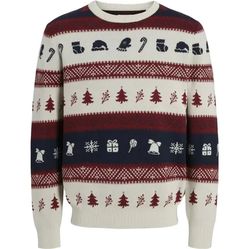 Weihnachts Schneeball Pullover , Herren, Größe: S - jack & jones - Modalova