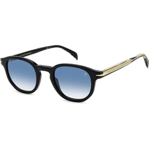 Retro-inspired Sunglasses with Geometric Silhouettes , unisex, Sizes: 49 MM - Eyewear by David Beckham - Modalova