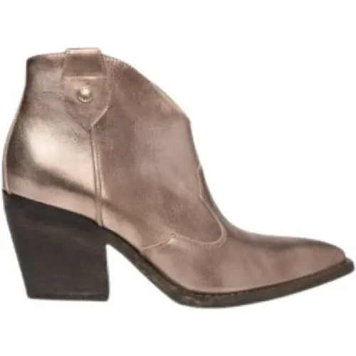 Metallic Leather Lunare Low Boots , female, Sizes: 5 UK, 6 UK, 7 UK - Nerogiardini - Modalova