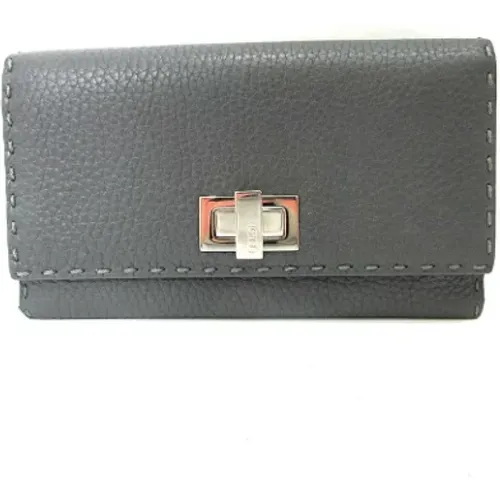 Pre-owned Wallets, female, , Size: ONE SIZE Pre-owned Leather wallets - Fendi Vintage - Modalova