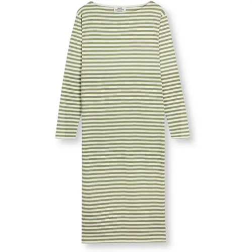 Soft Single Stripe Dress Mosstone , female, Sizes: 3XL, S - Mads Nørgaard - Modalova