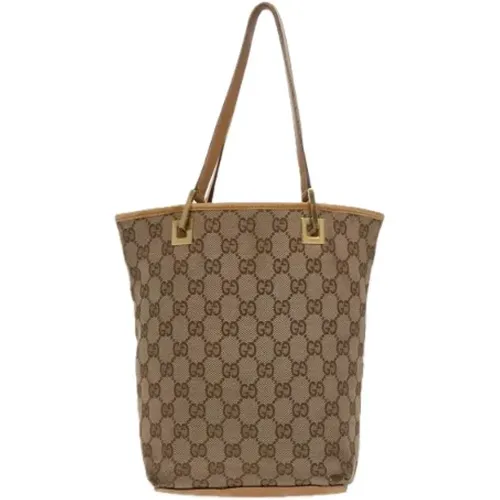 Pre-owned Tote Bags, female, , Size: ONE SIZE Pre-owned Canvas totes - Gucci Vintage - Modalova