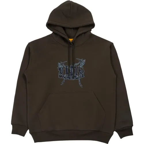 Schwarzer Hoodie mit Axt-Design , Herren, Größe: L - Dime Mtl - Modalova