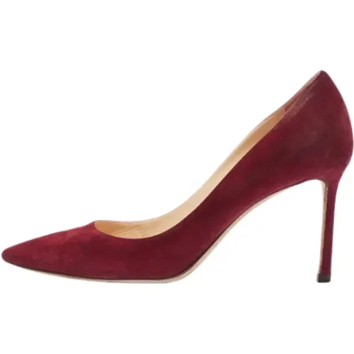 Pre-owned Pumps, female, , Size: 8 US Pre-owned Suede heels - Jimmy Choo Pre-owned - Modalova