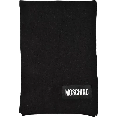 Winter Scarves, female, , Size: ONE SIZE Cashmere Blend Scarf - Moschino - Modalova