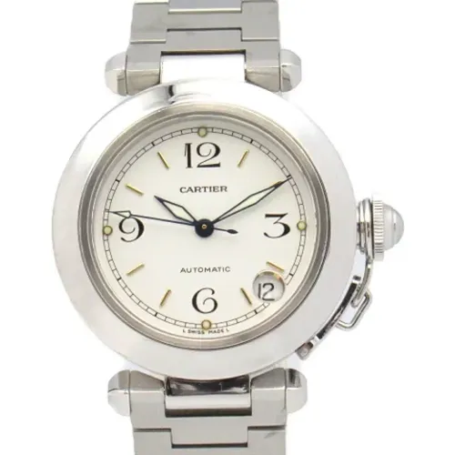 Pre-owned Stainless Steel watches , female, Sizes: ONE SIZE - Cartier Vintage - Modalova