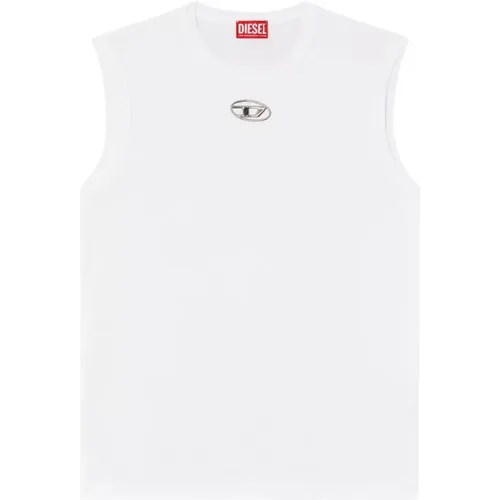 Sleeveless Tops, male, , Size: L Sleeveless Top T-bisco-od - Diesel - Modalova
