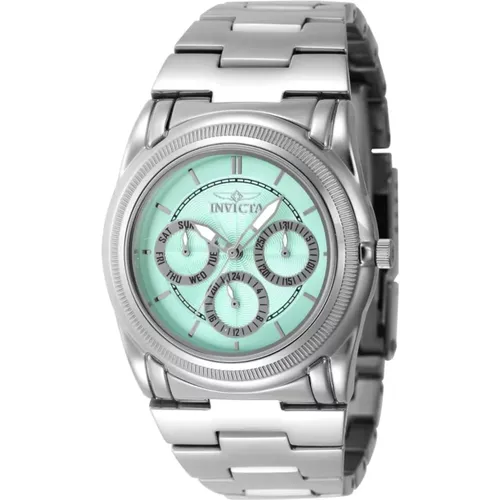 Slim Women's Quartz Watch Green Dial , female, Sizes: ONE SIZE - Invicta Watches - Modalova